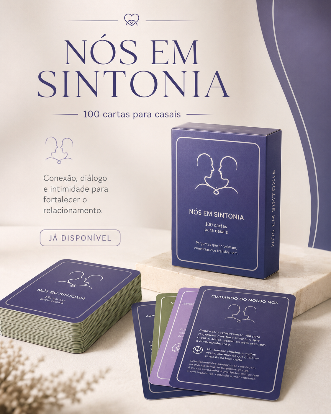 Baralho Nós em Sintonia e suas cartas